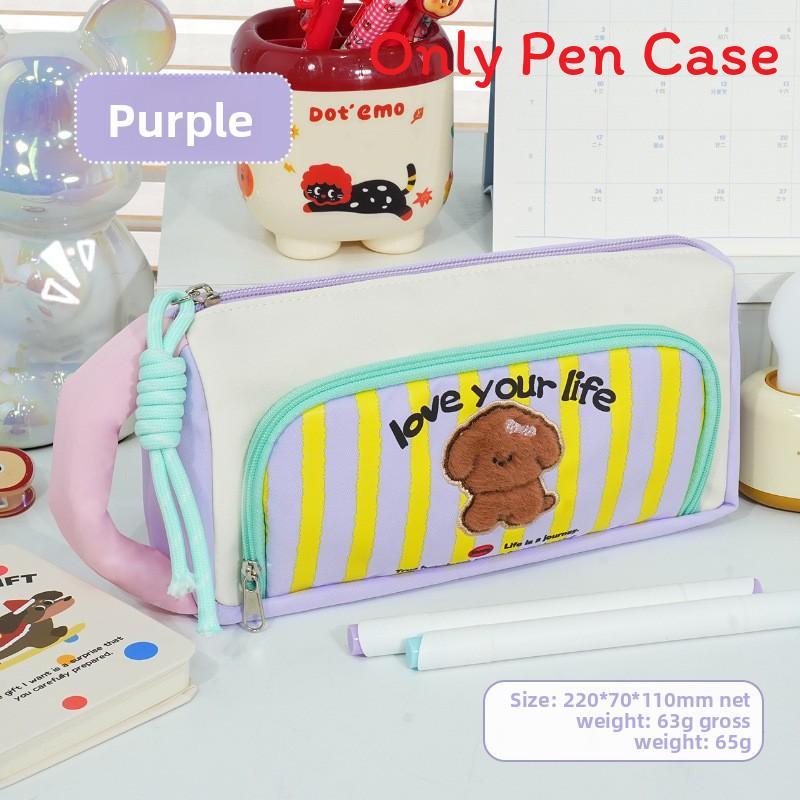 Retro Creativity Pencil Bag With Durable Composite Fabric For School And Gift