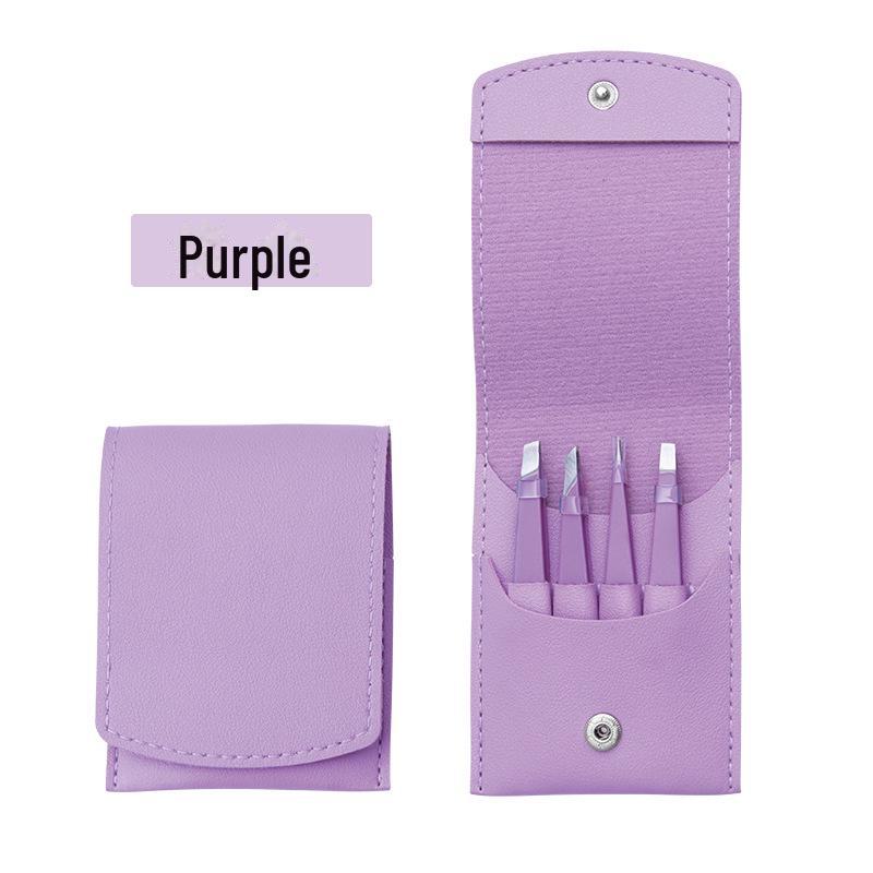 

Набор для бровей из 4 предметов из нержавеющей стали: Набор настраиваемых пинцетов и ножниц