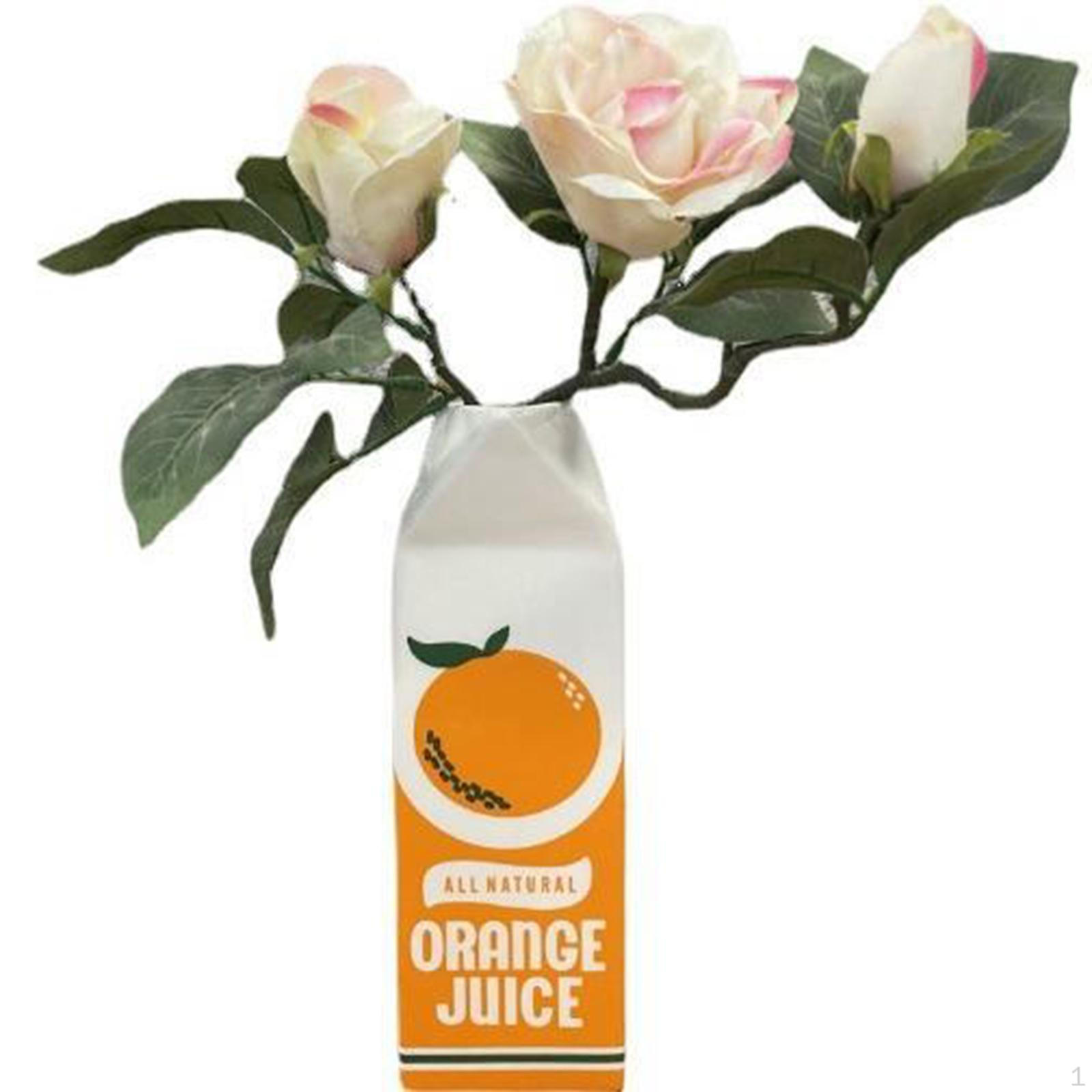 

Керамическая ваза Настольный оранжевый контейнер Креативный декор бонсай Держатель для растений Столешница