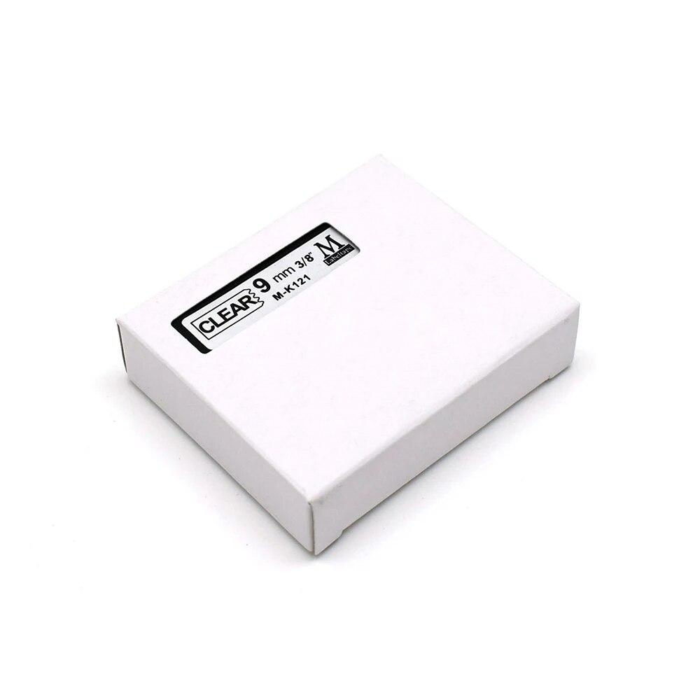 5Packs MK121 Kompatibles Brother-Etikettenband MK 121 M-K121 M121 9 MM Schwarz auf transparentem Band für Brother P-Touch-Drucker PT-65 PT-70