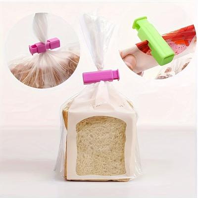 20 Stück Lebensmittelverschlussclips Wiederverwendbare Frischhalte-Aufbewahrungswerkzeuge Kunststoffverschlussklemme Snack Brot Siegelbeutel Heimküchen-Aufbewahrungsclips