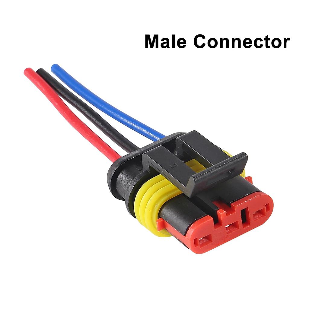 8 párů 3pinový konektor Vodotěsný Elektrický 3pinová zástrčka