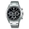 SEIKO SELECTION SBTR013 Ανδρικό Ρολόι Μπαταρίας Χαλαζία Χρονογράφος Ημερομηνία Ημερολόγιο 24ωρη Δείκτης Μαύρο Καντράν Ανοξείδωτο Ατσάλι
