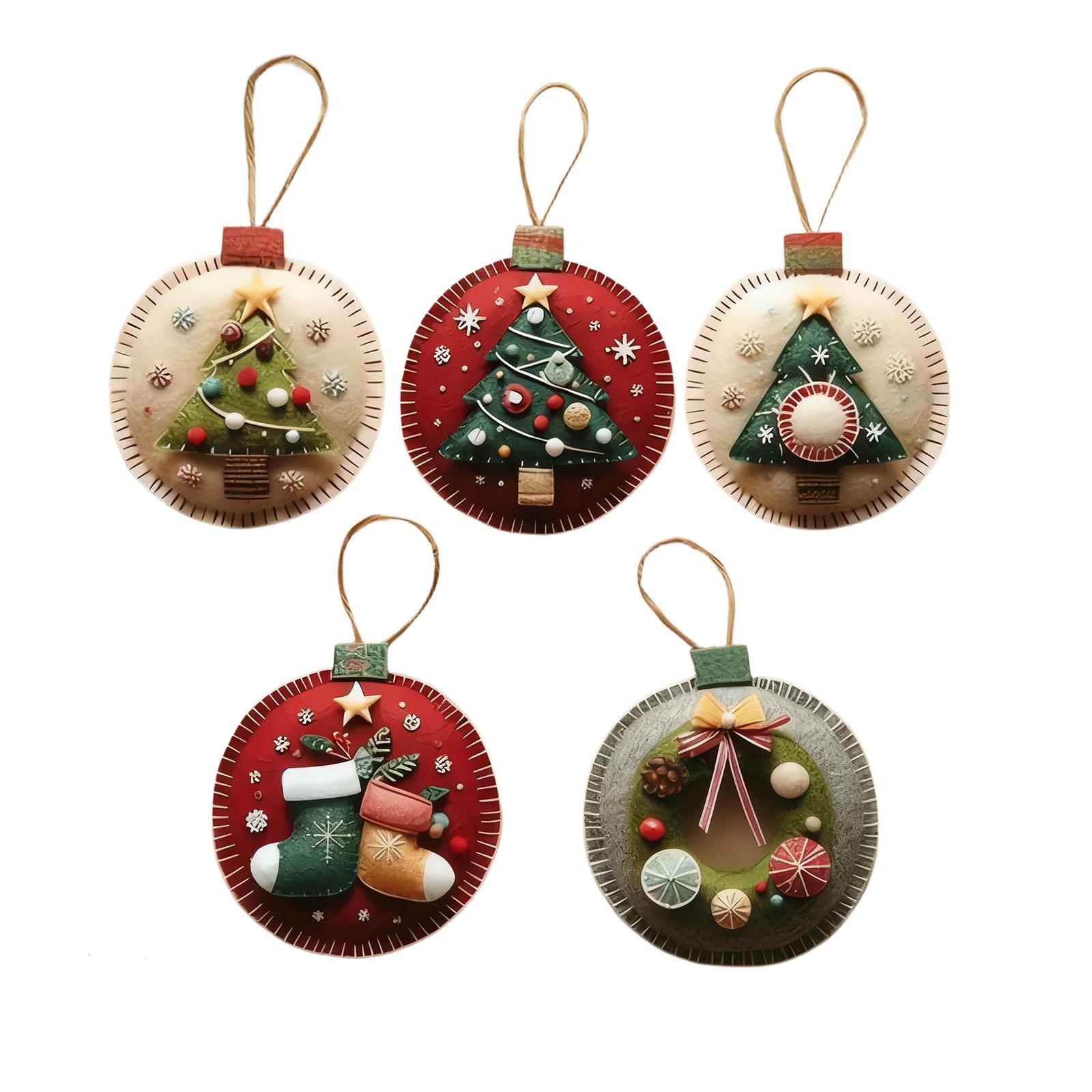 

DIY Christmas Decorative Embroidery Set One Size