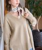 ROPE PICNIC Knit Pullover Knit Beige [WEB Exclusive] Mid-Gauge V-Neck Pullover/Anti-Static/Machine Washable, Women's, GDM64010, (27)