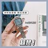 Cold Wind Simple Square Small Dial Watch Female Student Versatile Women Steel Belt Quartz Watch Female