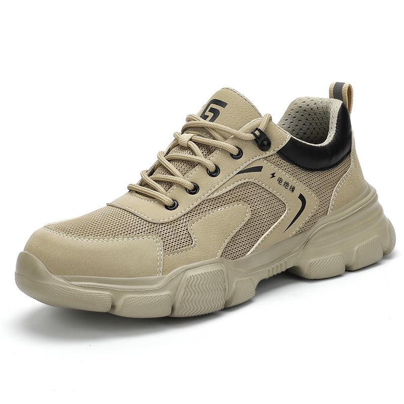 Men's Lightweight Anti-Smash, Anti-Puncture Work Shoes – Comfortable, Wear-Resistant Protection for Construction Sites