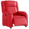 Electric Massage Chair Red Faux Leather