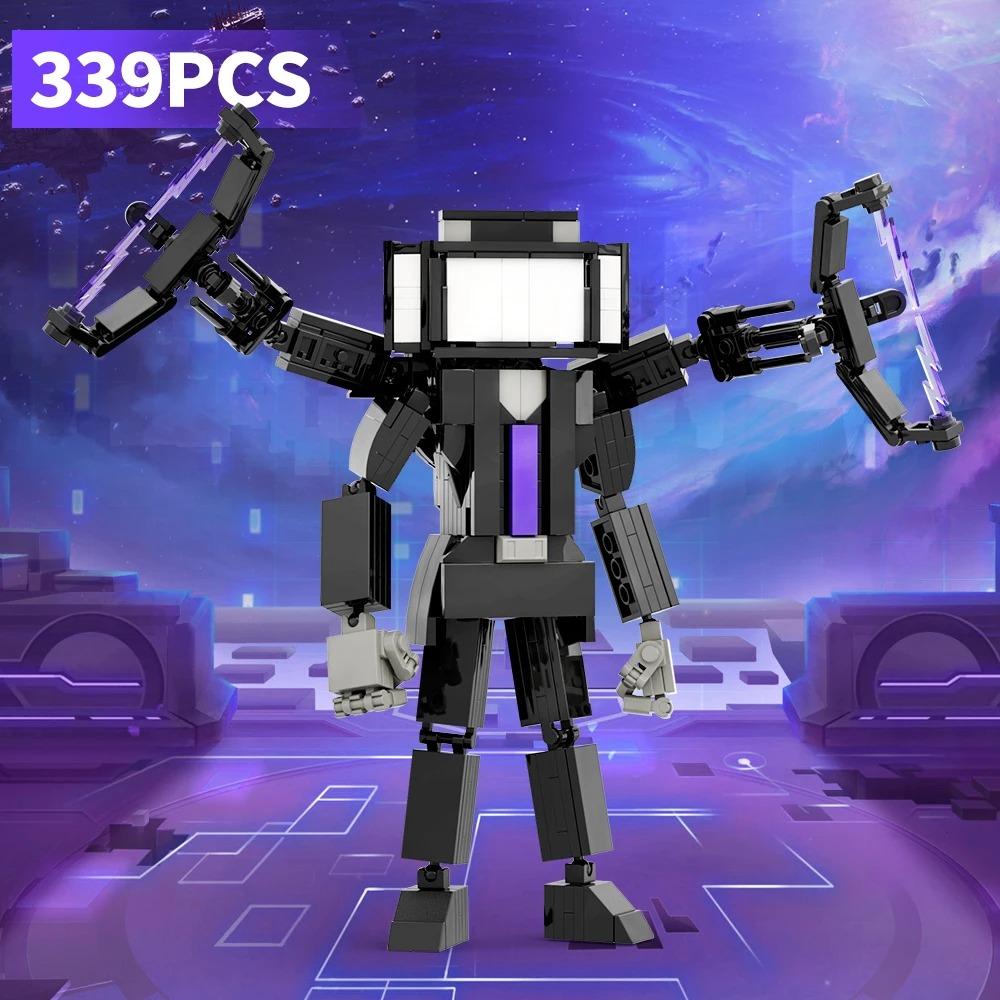 MOC Skibidi Toileted Giant Titan TVman Upgrade Speakerman Building Blocks Action Figure Model Construction DIY Bricks Toy Fan