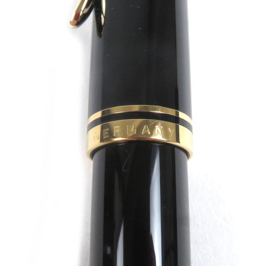 Excellent PERIKAN Fountain Pen Souvern M600 Cap Type Black Gold 14C Mens Used