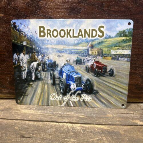 

Brooklands Out of the Pits Tin Sign BRITISH MADE SmallAluminum 20x30cm（7.8x11.8inch）