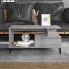 819626 vidaXL Coffee Table Sonoma Grey 90x49x45 Cm Engineered Wood