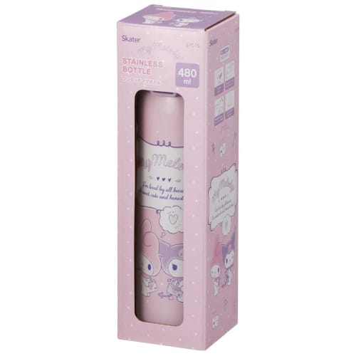 Skater Thermal/Cold Stainless Steel Mug Bottle 480ml One Touch Open My Melo Kuromi Adult Kawaii Sanrio STOT5-A