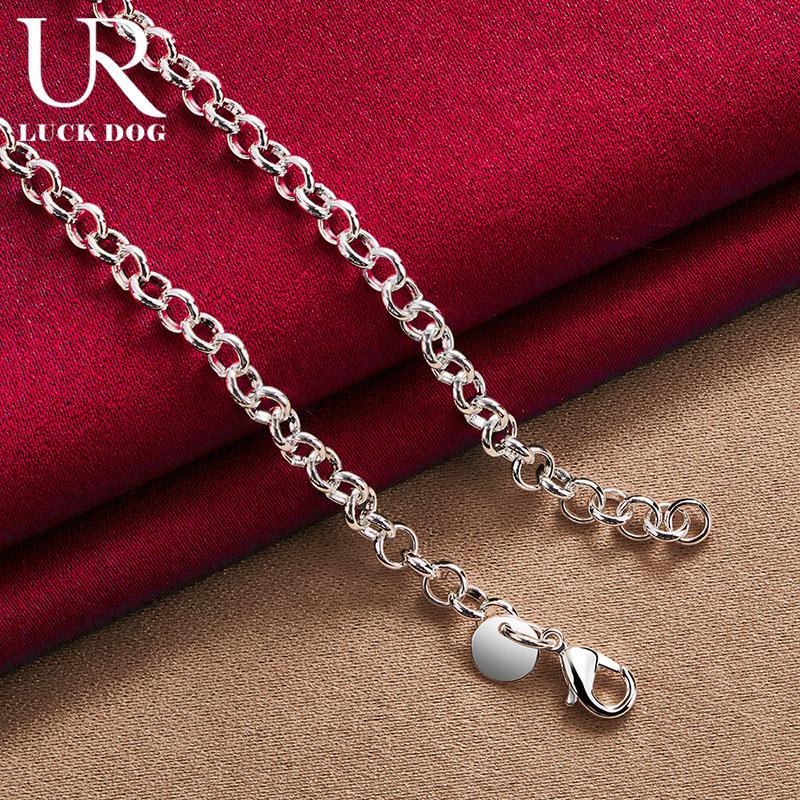 925 Sterling Silver Threaded Necklace Fashionable Wedding Jewelry