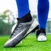 Kinder Fußballschuhe mit langen Stollen und hohem Schaft für Kunstrasentraining