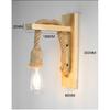 Retro Træ Væglampe E27 Vintage Væglampe Armatur Indendørs Hjemmeindretning Spisestue Natbordlampe Soveværelsesbelysning