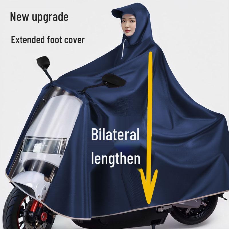 Unisex Full-Body Rain Cape for Electric Scooter or Motorcycle Riders
