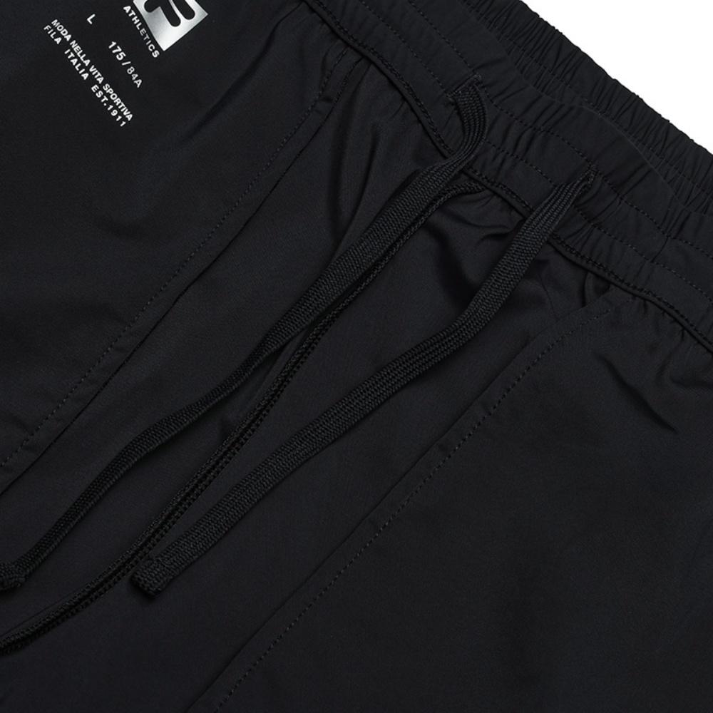 FILA Athletics Simple Versatile Comfortable Fashion Skin-Friendly Elastic Fit Solid Color Jogger Pants Men bottoms Deep-Black A11M521612FBK