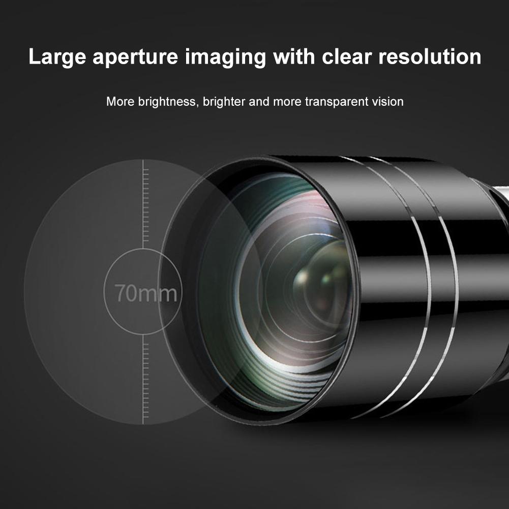 Travel Telescope Professional Travel Telescope 70mm Aperture Refractor Astronomical Refractor Telescopes for Astronomy Beginners