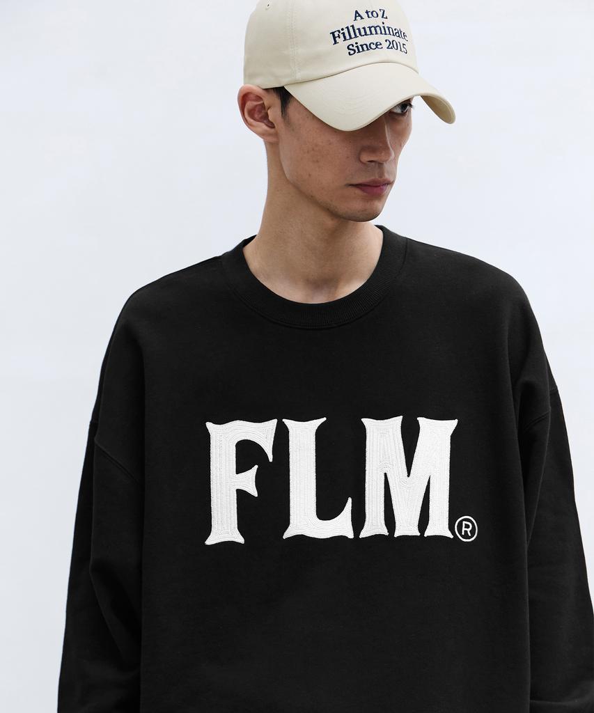 FILLUMINATE Flm Stitch Logo Sweatshirt - Black