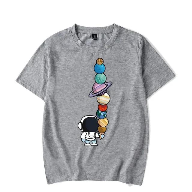 Summer Men's T-shirt Short Sleeved Loose Fashion Casual Fun Printed Top New Men's T-shirt