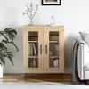 Vidaxl Cabinet, Sonoma Oak, 69.5X34X90 Cm, Wood-Based Material