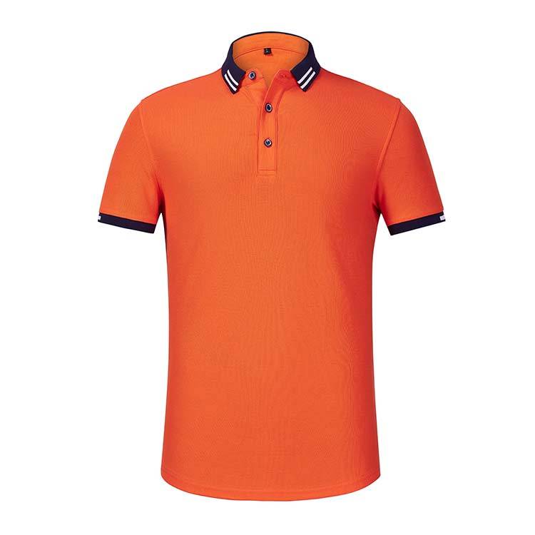 XBJSH A128  220G Combed Cotton Brocade Lapel POLO Shirt Women's Short Sleeve