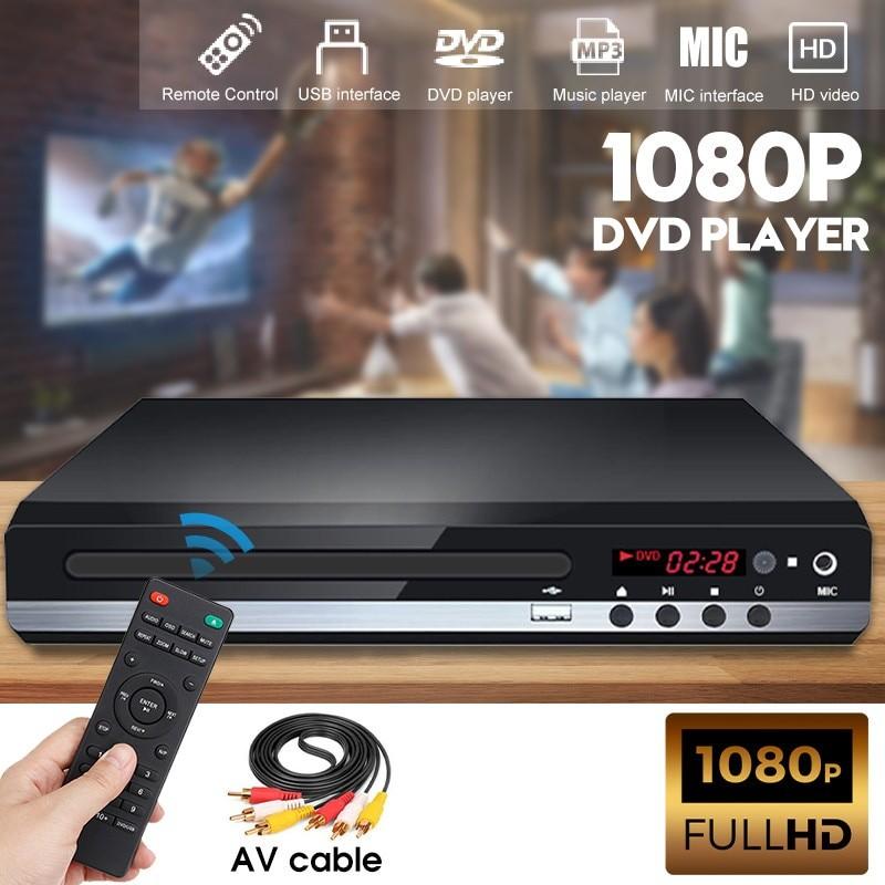 1080P DVD VCD Player Small Integrated Household High-definition DVD player Portable CD Disc Video Player
