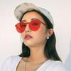 Candy Color Stylish Female Sunglasses European American Style Oval Shape Women Sun glasses Model Show Sunglasses for Women