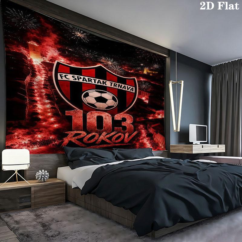 FC Spartak Trnava Wall Tapestry Aesthetic Wall Hanging Printed Fabric Blanket Decorative Tapestries for Bedroom Living Room Home Decor