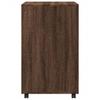 Rolling Cabinet Brown Oak Look 60x48x81 cm Engineered Wood