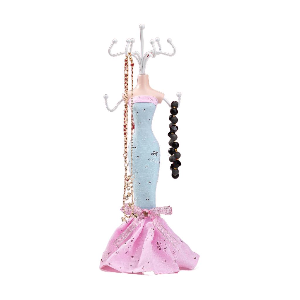Stylish Jewelry Doll Model Shaped Stand Modern Doll Model Display Shelves Convenient Jewelry Storage Organizer Rack