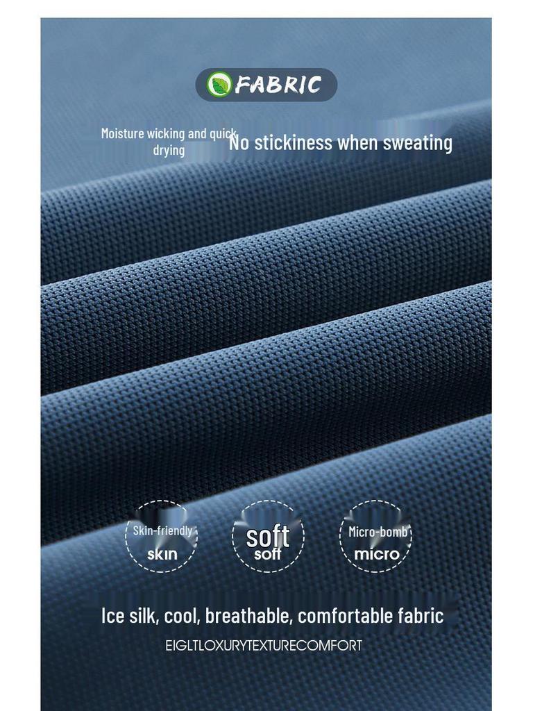 Men's Hot-Selling Ice Silk Short Sleeve Polo - Summer Style for Middle-Aged and Elderly Dads