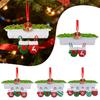 Christmas Pendant Bright Red Green Gloves Shape Festive Color Hanging Ornament Holiday Wall Decoration Gift
