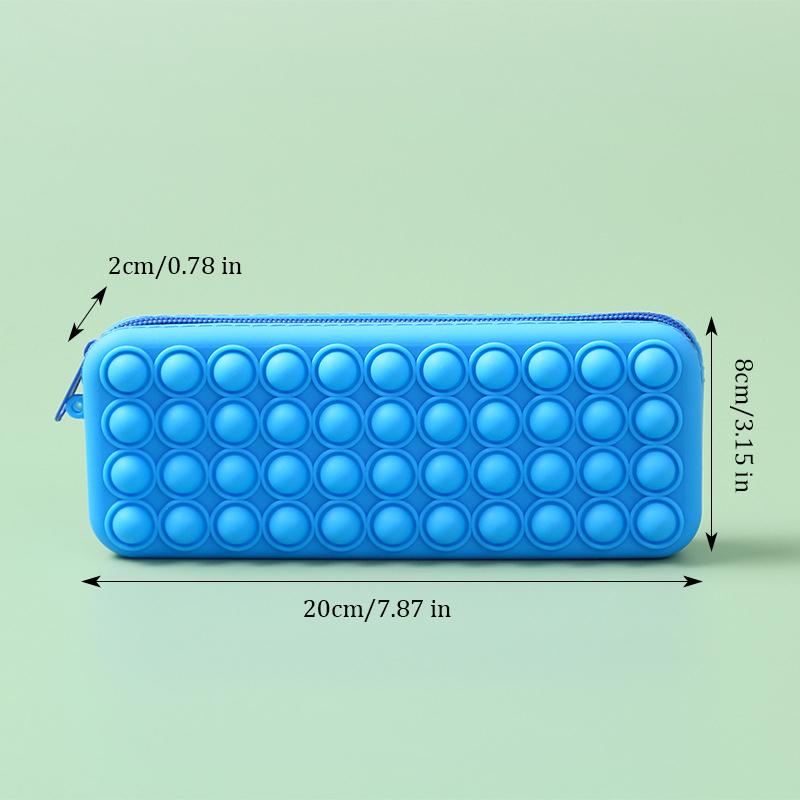 Federmäppchen FDA-konform Silikon Dekompression Große Kapazität Wasserdicht Schreibwaren Kosmetik Reise Aufbewahrungstasche Organizer