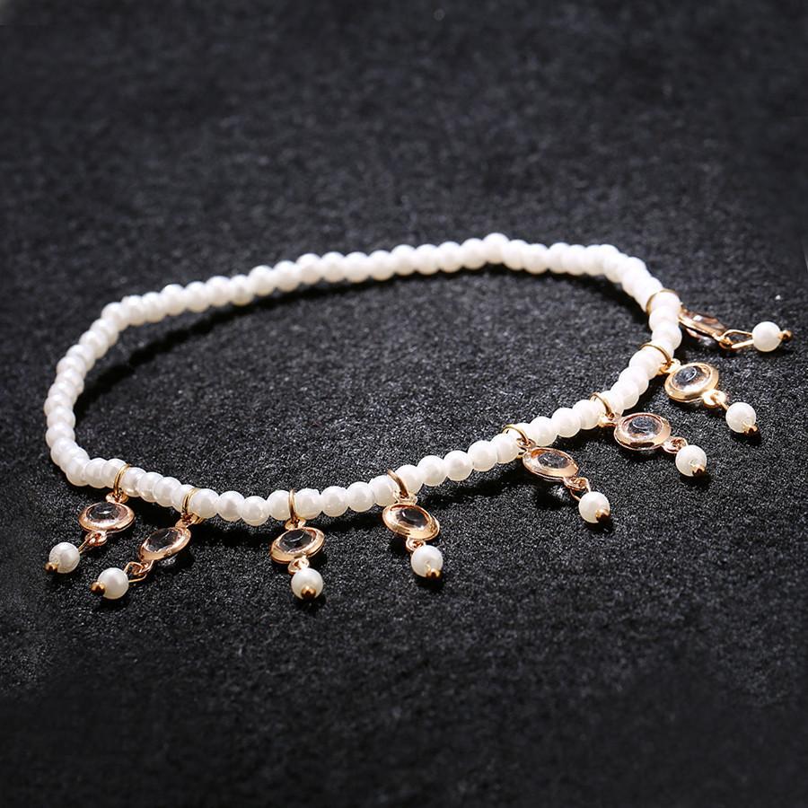 Minimalist Female Toe Chain With Adjustable Elastic Band For Beach Vacation