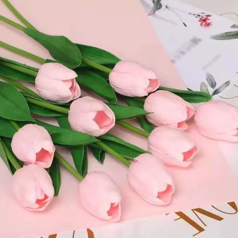 

1-50pcs of Artificial Plant Tulip Soft Pole Room Dining Table Decoration Wedding Party Garden DIY Christmas Anniversary Decor 1pcs