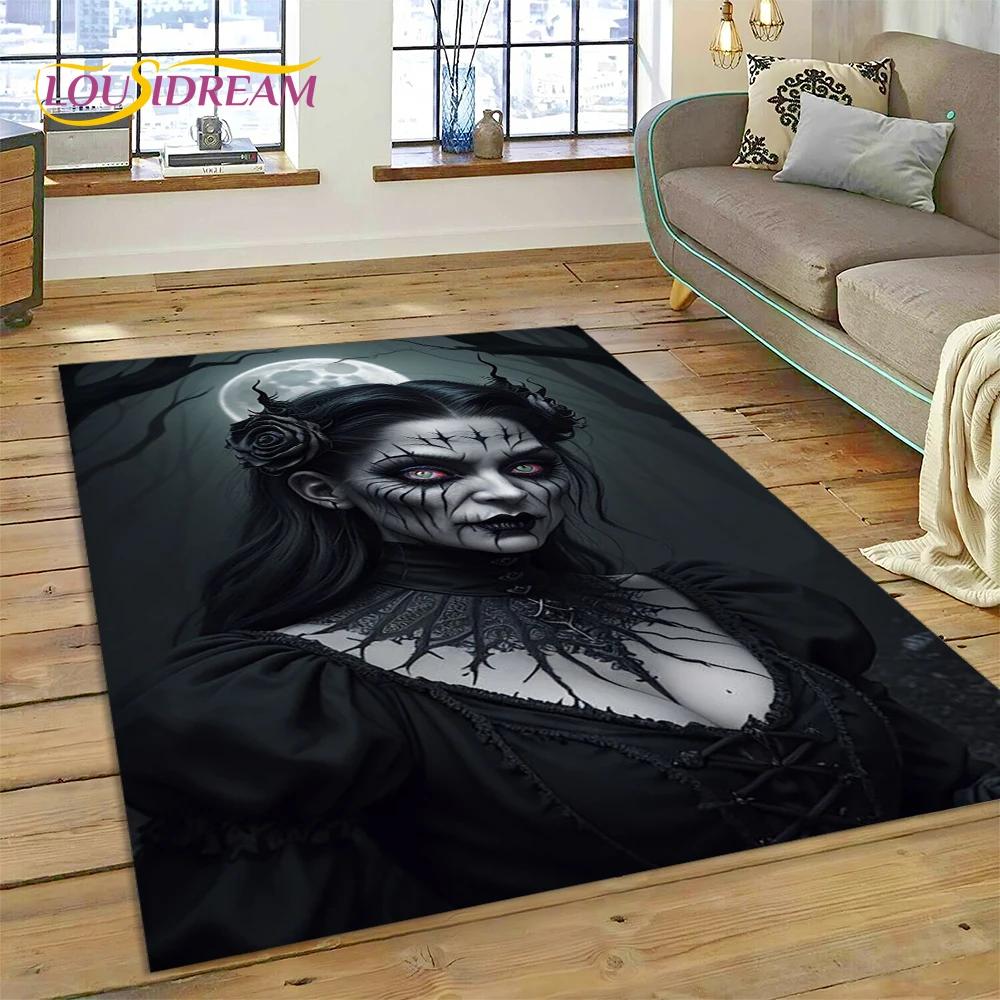 

Gothic Horror Character Skull Ghost Spirit 2025 New Carpet Rug for Bedroom Living Room Home Sofa Decoration,kids Decor Floor Mat 40x60cm( 15x23in )
