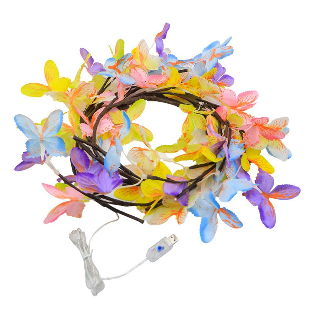 

1.8m 96-LED Colorful Butterfly Vine String Lights,8 Modes USB Indoor Decorative Lights with Remote A