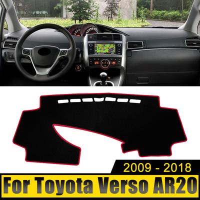 Auto-Armaturenbrett-Abdeckung, Lichtschutz, Anti-UV-Teppiche, rutschfeste Matten für Toyota Verso AR20 2009–2011 2012 2013 2014 2015 2016 2017 2018