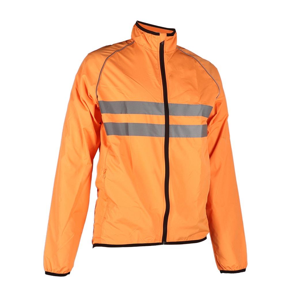 Veste de cyclisme orange coupe-vent pour moto tout-terrain et cyclisme, pour les sorties pêche