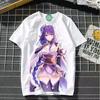 Genshin Impact cosplay hra manga tričko košile spodní tričko spodní tričko polyester