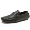 Fashion Genuine Leather Men's Shoes Simple Summer Man Loafers Wedding Dress Driving Moccasins Casual Footwear Ultra-light Slip on Shoes