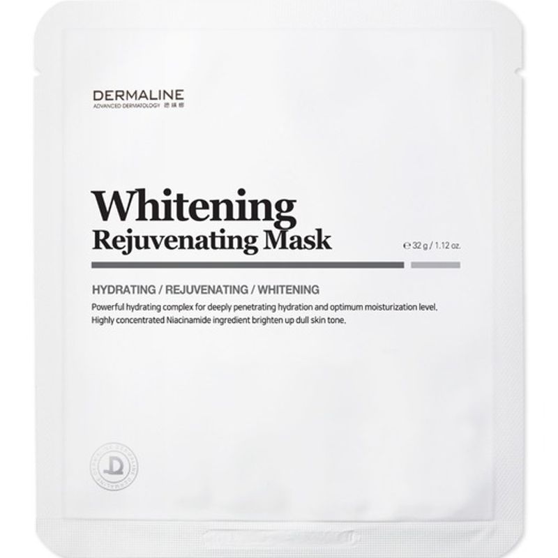 Осветляющая омолаживающая маска-патч DERMALINE Whitening Rejuvenating Mask Pack