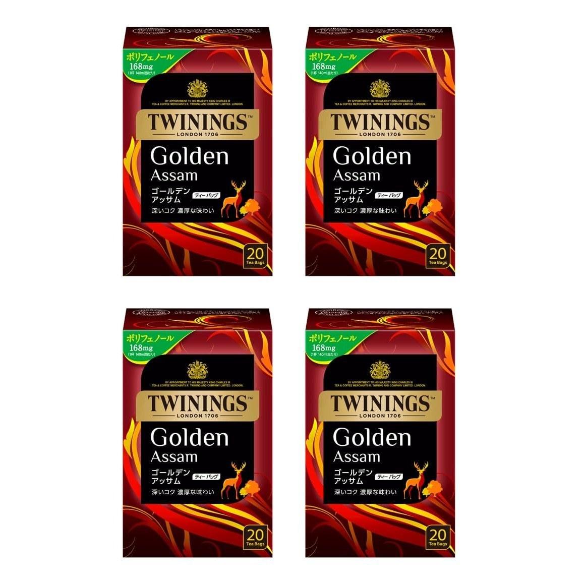 Twinings Tea Bag Golden Assam 20P4 packs