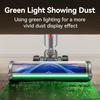 Dyson Compatible Electric Green Light Dust-Detecting Floor Head for V6-V11, V15