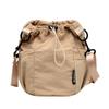 Nylon Casual Messenger Bag Female Fashion Drawstring Drawstring Saliva Bucket Bag Outing All-match Mobile Phone Bag