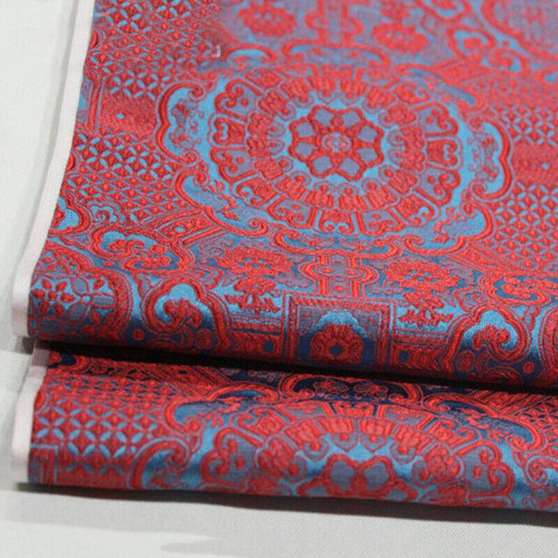 Saténová Hedvábná Brokátová Žakárová Květinová Látka Vintage Kostým Šaty Řemeslné Oblečení Potřeby Cheongsam Povlaky na Polštáře Šití