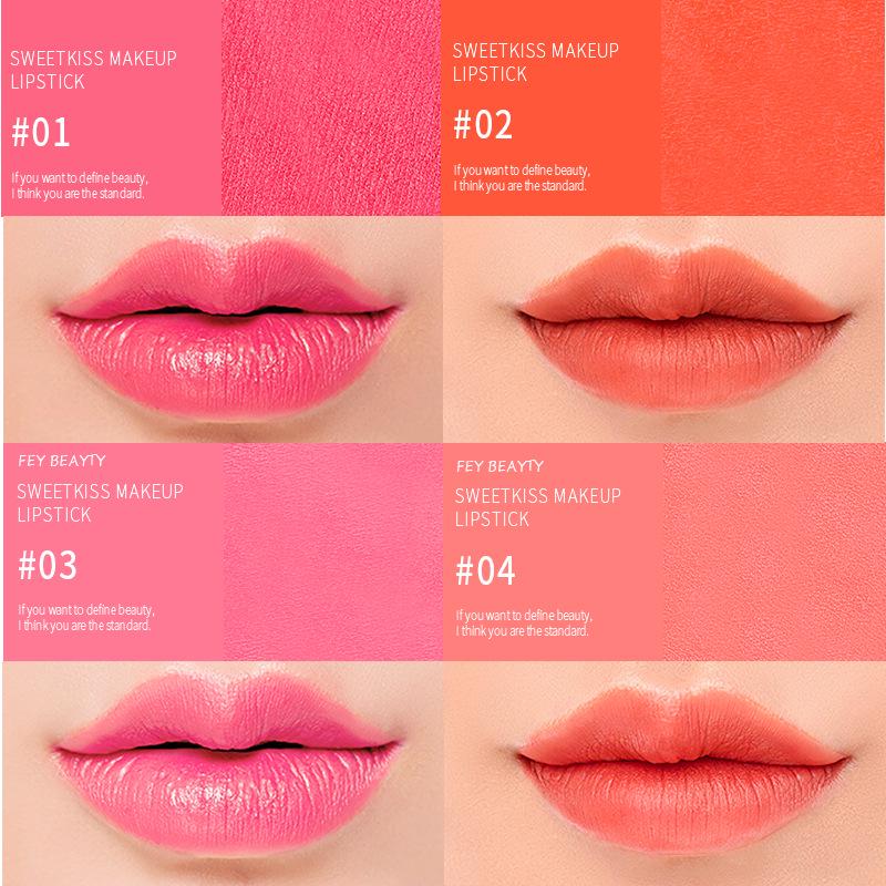 Feimeiren Nude Lippenstift: Feuchtigkeitsspendend, Nicht verblassend, Nicht klebend, Milchtee-Farbton für gelbliche Haut, Lieferung in einem Stück