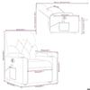 VidaXL Electric Massage Recliner Armchair Grey Faux Leather 3204796